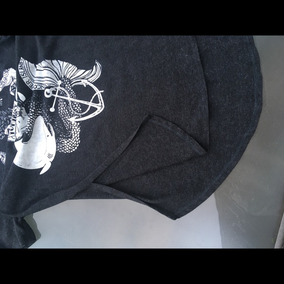 Pina charcoal grey heathered tshirt tee tunic long - Picture 5 of 5